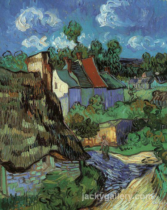 Houses in Auvers, Van Gogh painting